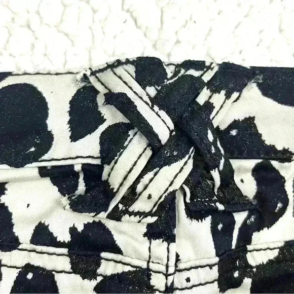 Daang Goodman Tripp Creme/Black Animal Print Stretch Skinny Pants Size 1 - Picture 10 of 16